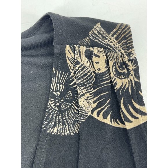 White House Black Market Sleeveless Nautilus Seashell Print Top Blouse Size S - Picture 8 of 14